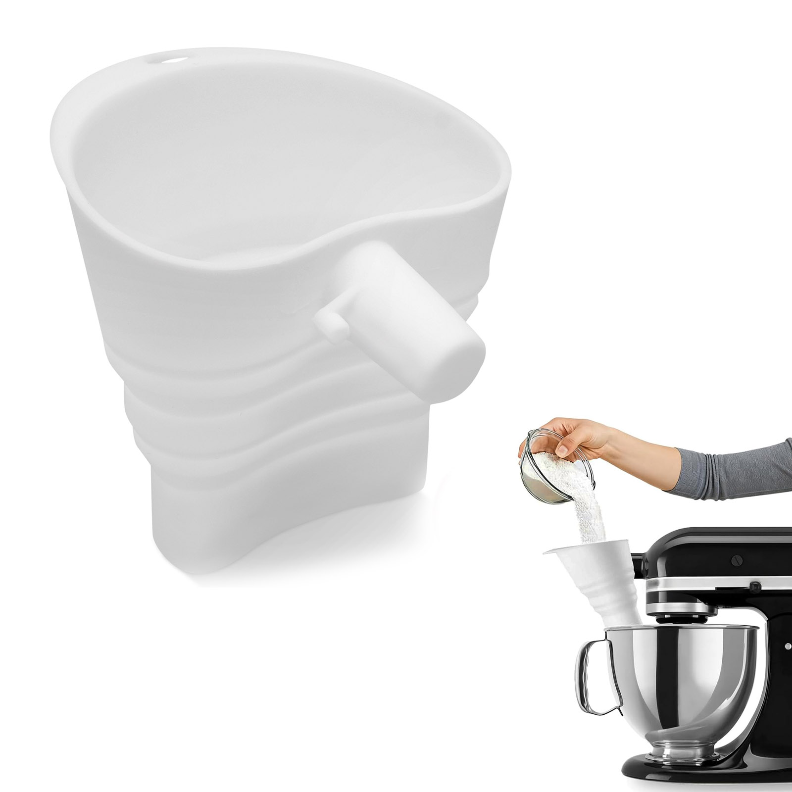 Silicone Flour Funnel for Kitc - Kitchen Baking Aid recension och pris