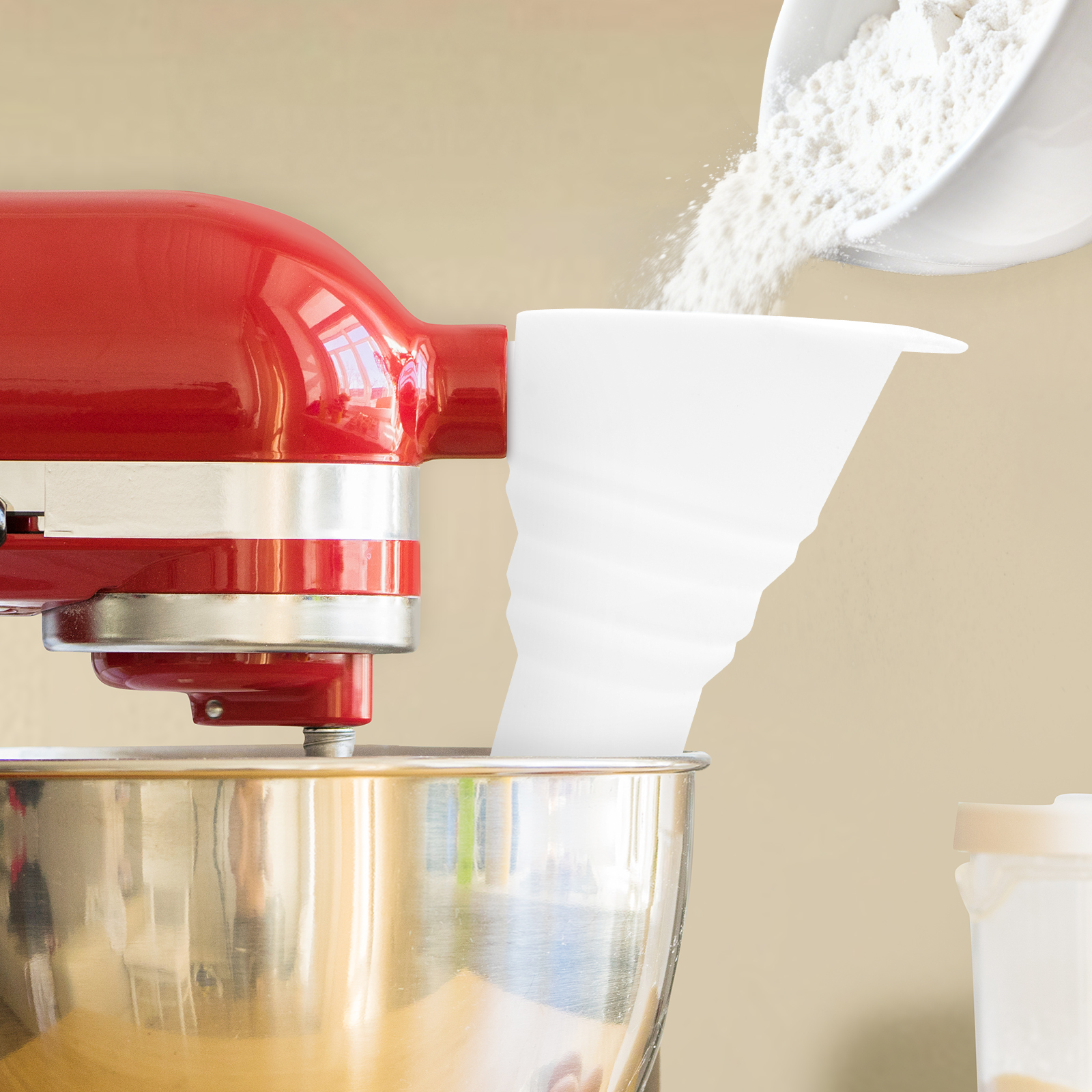 Silicone Flour Funnel for Kitc - Kitchen Baking Aid recension och pris