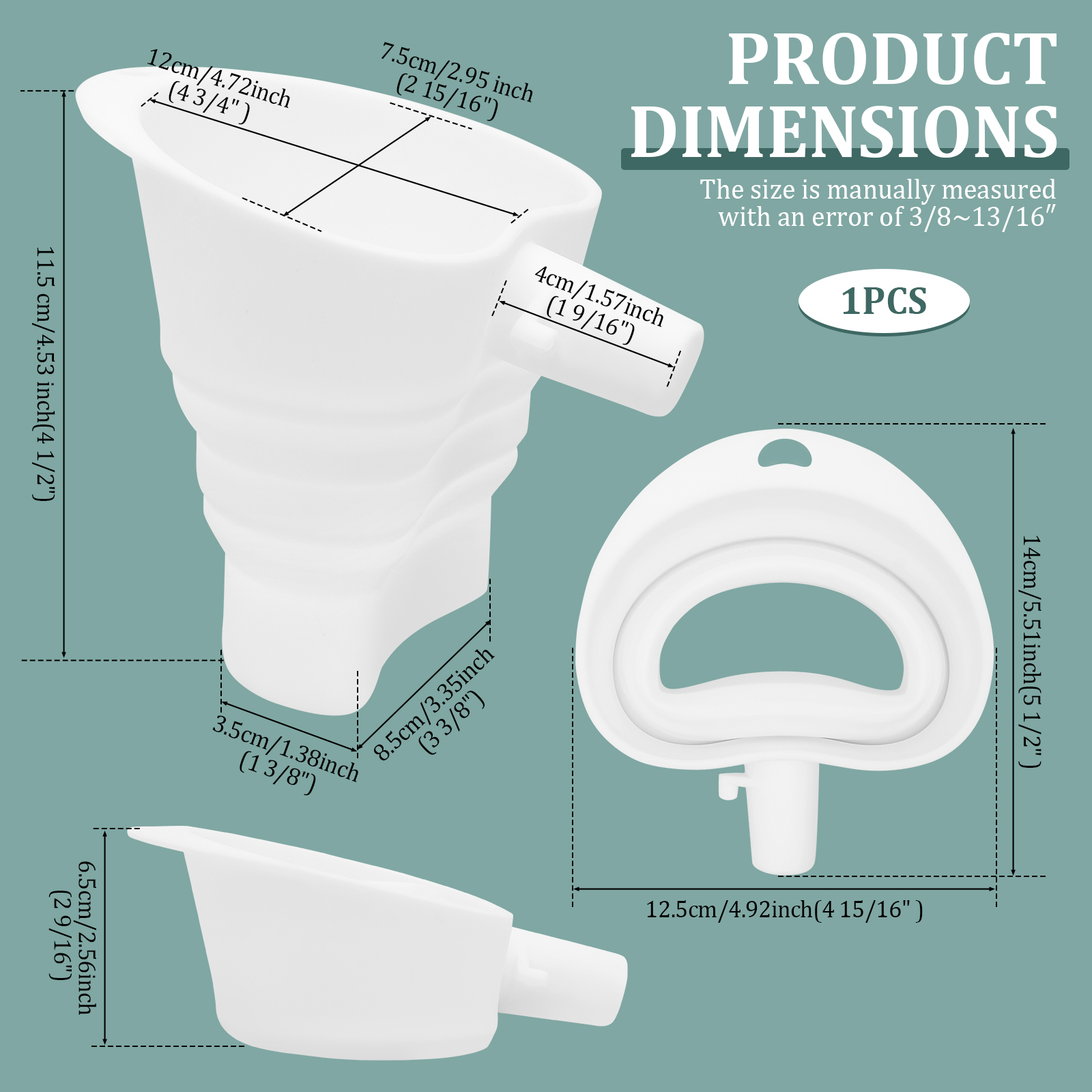 Silicone Flour Funnel for Kitc - Kitchen Baking Aid recension och pris
