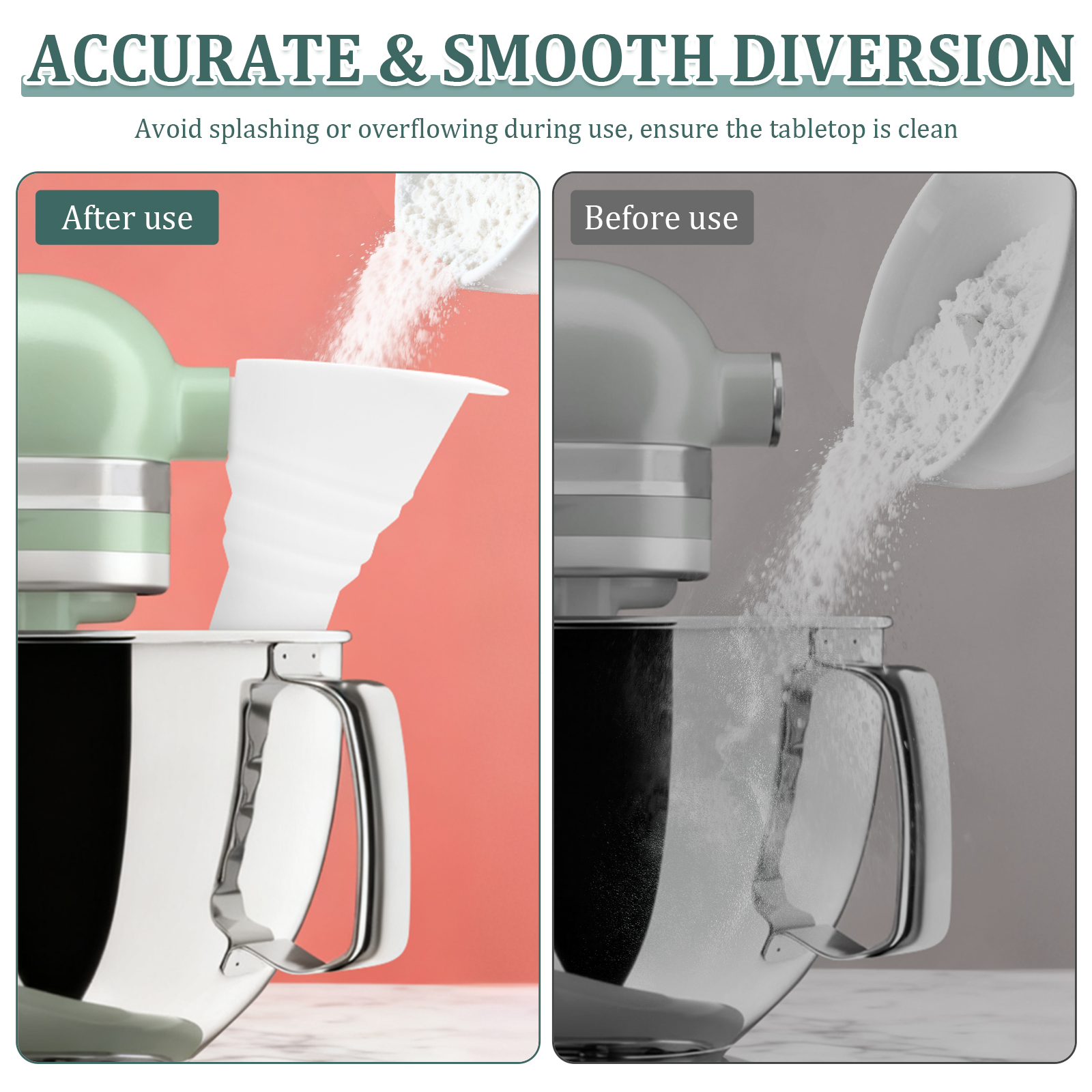 Silicone Flour Funnel for Kitc - Kitchen Baking Aid recension och pris