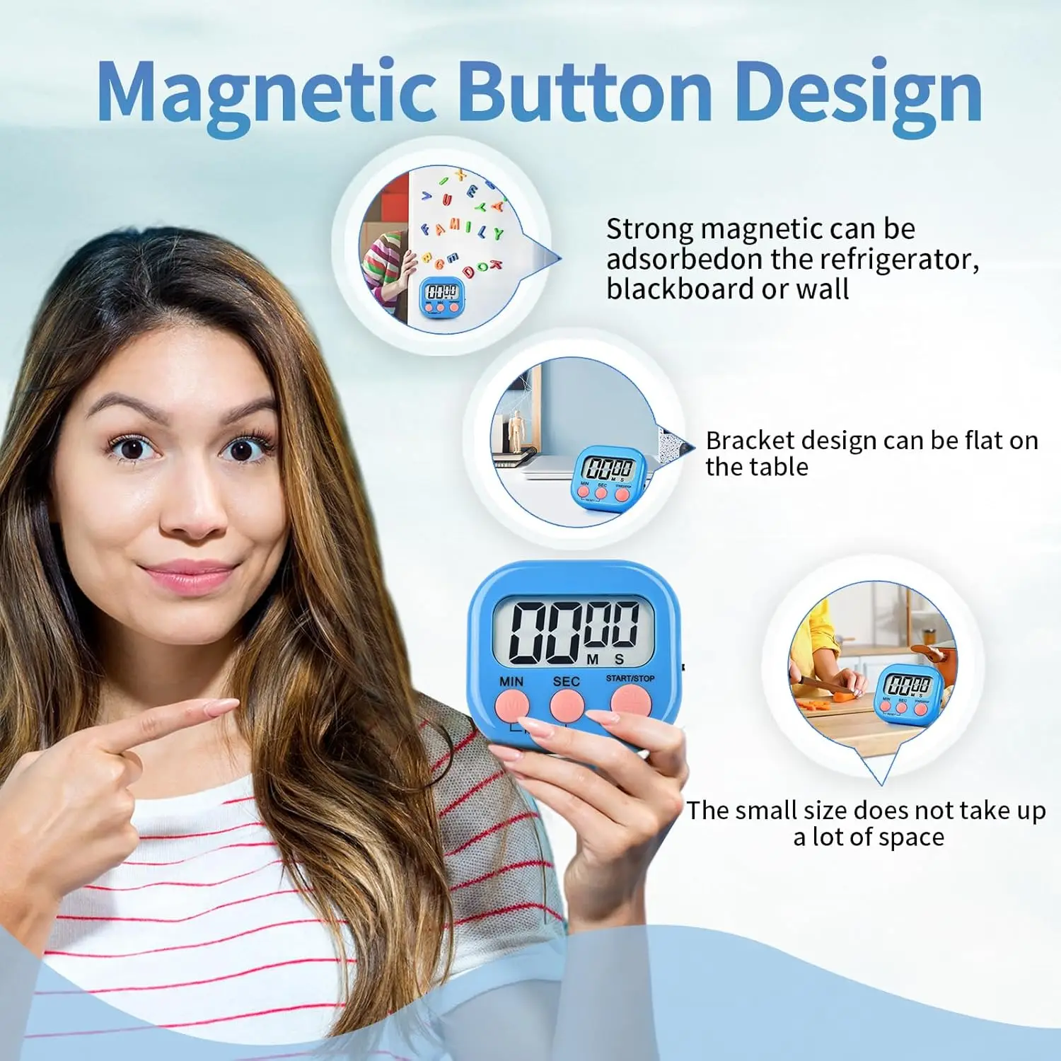 Magnetic Kitchen Timer Digital - Baking Kitchen Set Up recension och pris