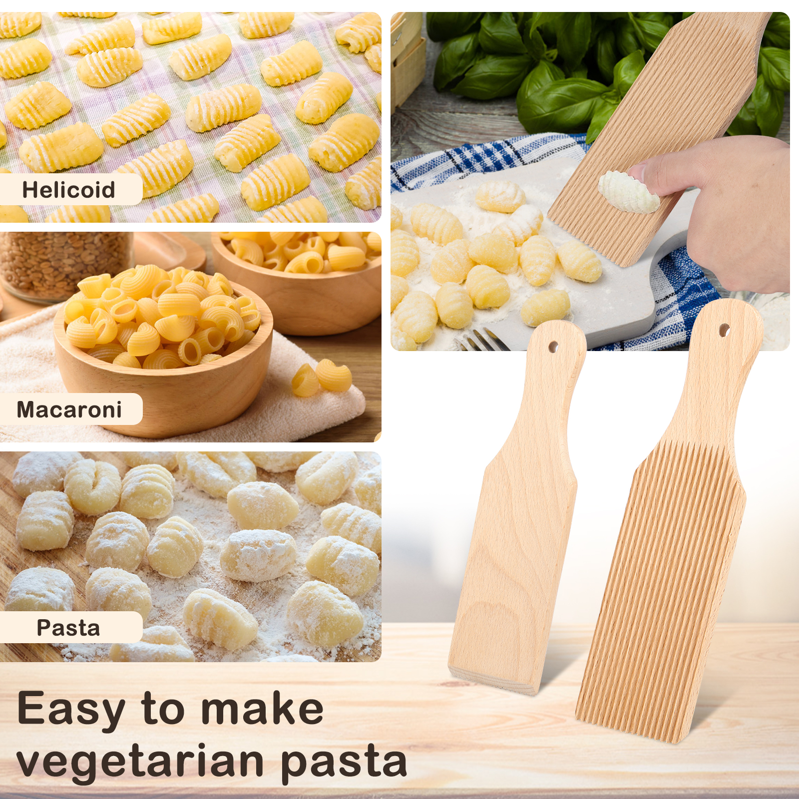 Wooden Gnocchi Board for Itali - Kitchen Baking Aid recension och pris