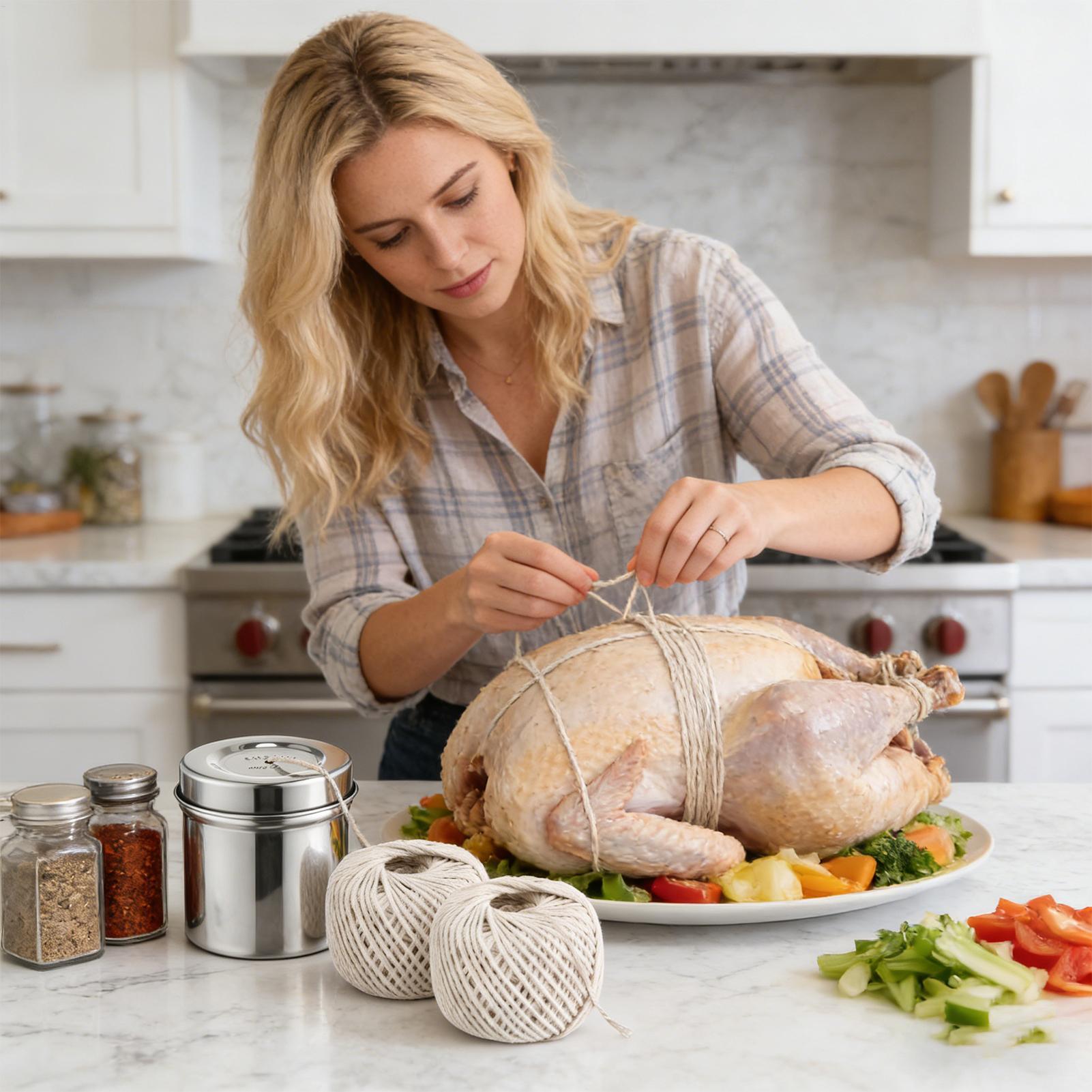 Kitchen Twine 2-Rolls Cotton w - Kitchen Baking Twine recension och pris