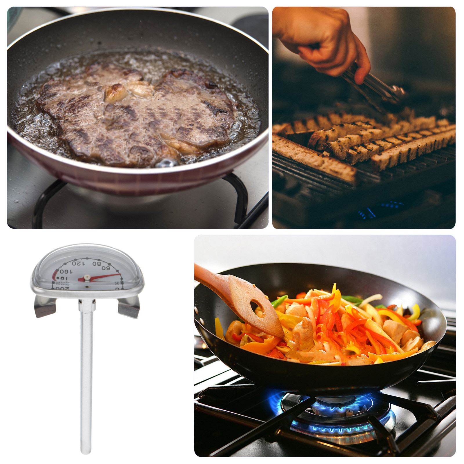 Stainless Steel Fry Thermomete - Kitchen Tools In Baking recension och pris