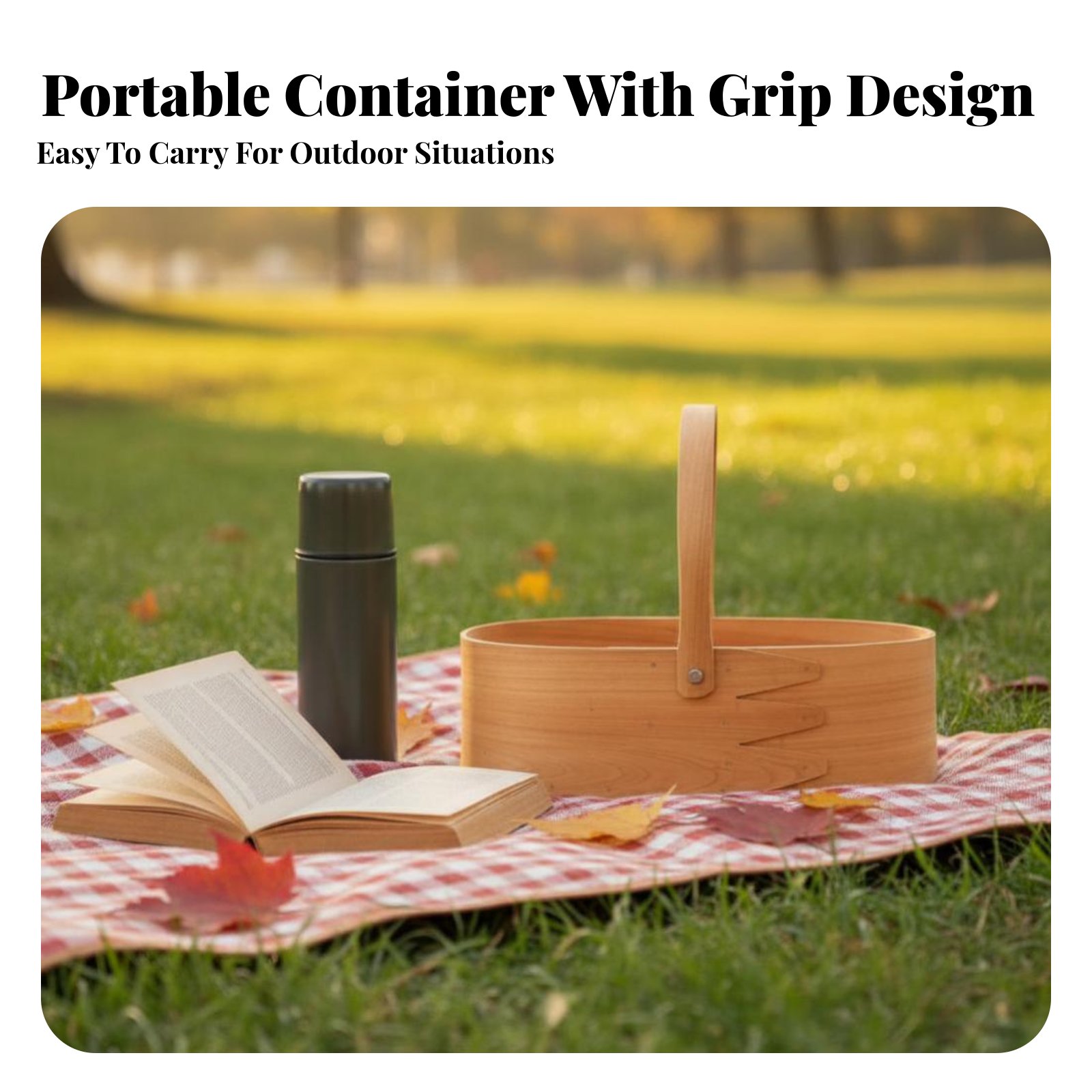 Handled Wood Chip Container Ja - Kitchen Design For Baking recension och pris